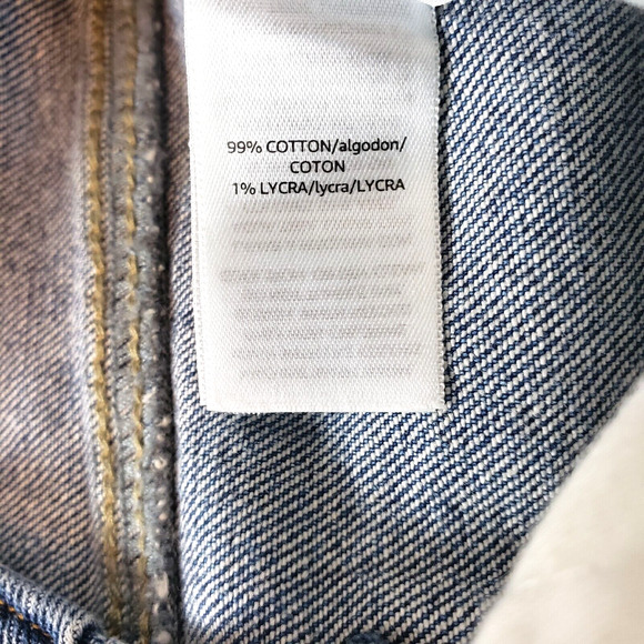 NEW!! Hale Bella SIZE 28 Embroidered High Rise Denim Jean Shorts Blue Festival - Picture 8 of 12